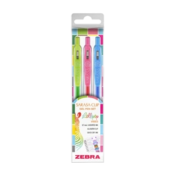 Zebra Sarasa Clip Gelpen 0,7 Lollipop vibes 3 db zseléstoll készlet
