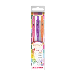 Zebra Sarasa Clip Gelpen 0,7 Sunset vibes 3 db zseléstoll készlet