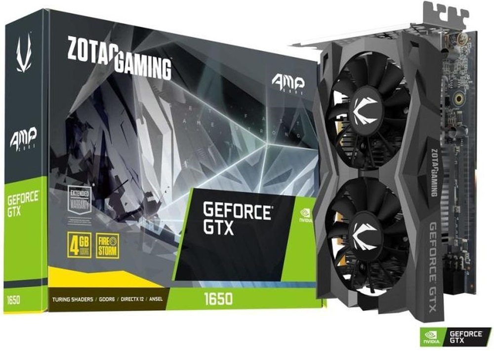 Zotac GAMING GeForce GTX 1650 AMP CORE nVidia 4GB GDDR6 128bit  PCIe videokártya