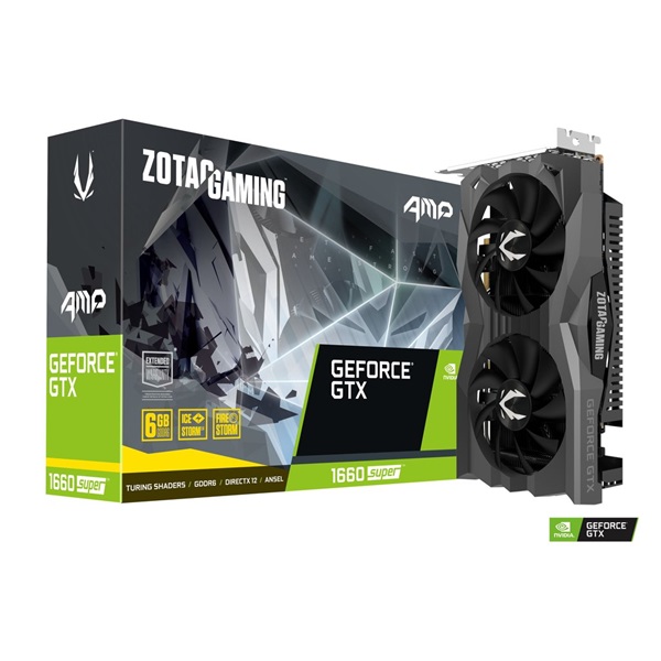 Zotac GAMING GeForce GTX 1660 SUPER AMP nVidia 6GB GDDR6 192bit  PCIe videokártya