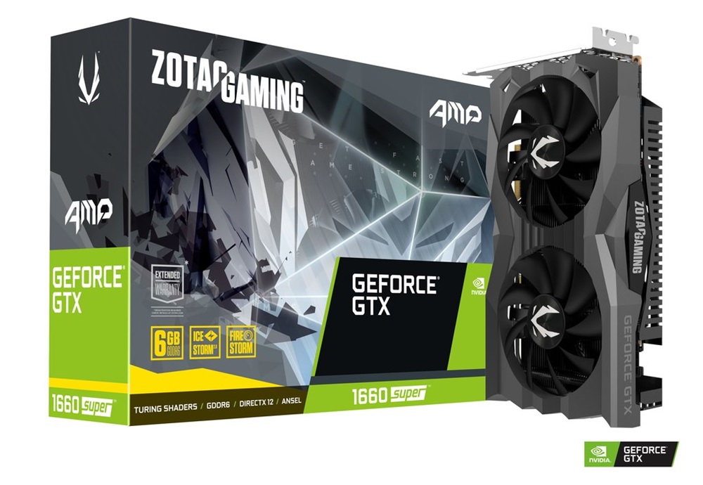 Zotac GAMING GeForce GTX 1660 SUPER AMP nVidia 6GB GDDR6 192bit  PCIe videokártya