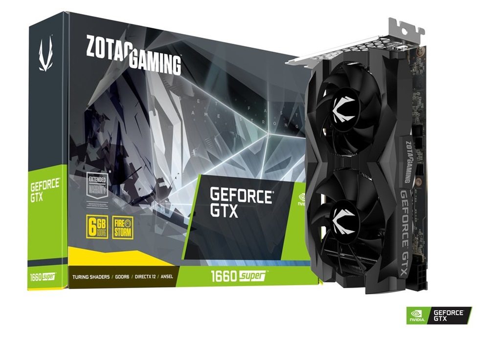 Zotac GAMING GeForce GTX 1660 SUPER nVidia 6GB GDDR6 192bit  PCIe videokártya