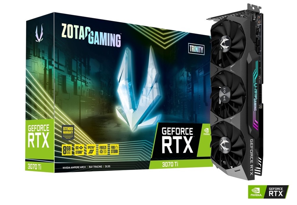 Zotac GAMING GeForce RTX 3070 Ti Trinity nVidia 8GB GDDR6X 256bit  PCIe videokártya