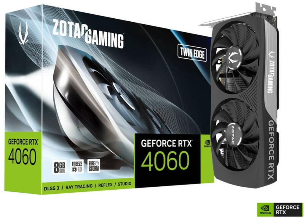 Zotac GAMING GeForce RTX 4060 Twin Edge nVidia 8GB GDDR6 128bit PCIe videókártya