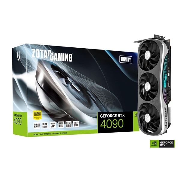 Zotac GAMING GeForce RTX 4090 Trinity nVidia 24GB GDDR6X 384bit PCIe videókártya