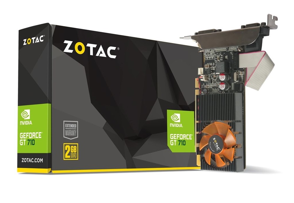 Zotac GeForce GT 710 2GB nVidia 2GB DDR3 64bit PCIe videókártya