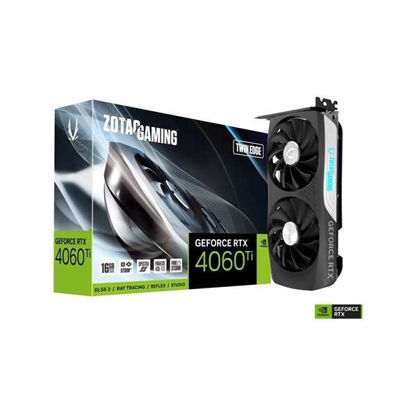 Zotac GeForce RTX 4060 Ti Twin Edge nVidia 16GB GDDR6 128bit PCIe videókártya