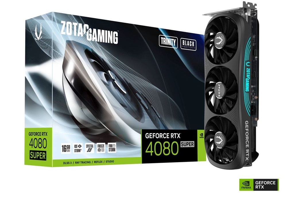 Zotac GAMING GeForce RTX 4080 SUPER Trinity Black Edition nVidia 16GB GDDR6X 256bit PCIe videókártya