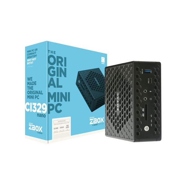 Zotac ZBOX-CI329NANO-BE mini Intel barbone asztali PC