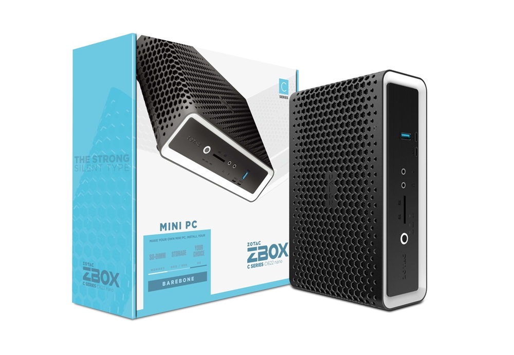 Zotac ZBOX-CI622NANO-BE (i3-10110U/2x SO-DIMM DDR4/1x SATA) mini Intel barbone asztali PC