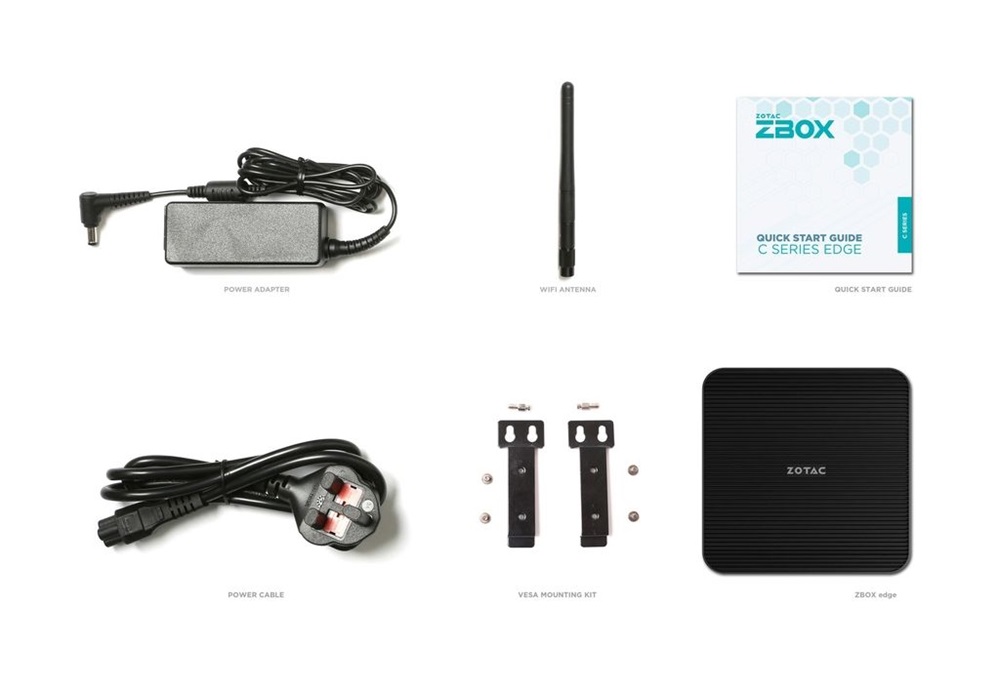 Zotac ZBOX-CI343-BE Mini/Intel N100/fekete barebone asztali számítógép