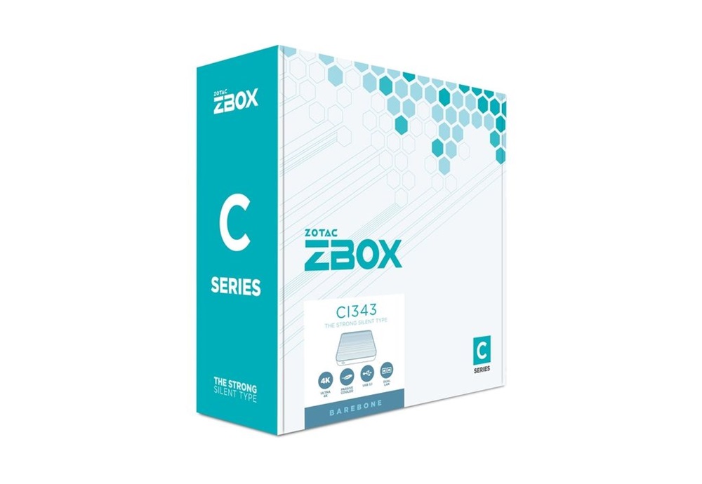 Zotac ZBOX-CI343-BE Mini/Intel N100/fekete barebone asztali számítógép