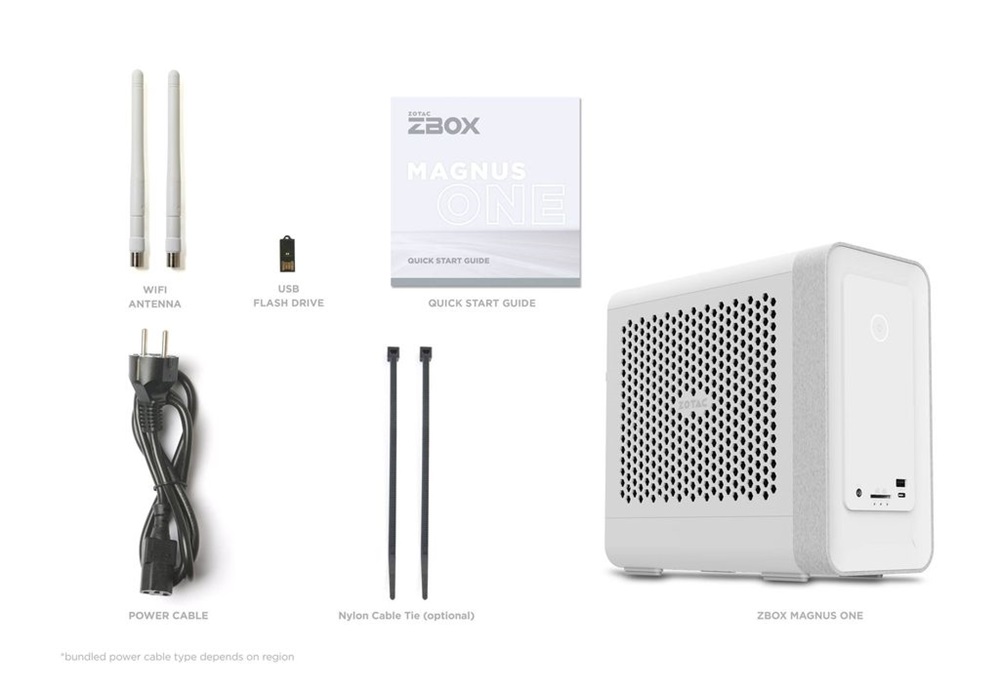 Zotac ZBOX-ERP74070W-BE Mini/Core i7-13700/RTX 4070/fehér barebone asztali számítógép