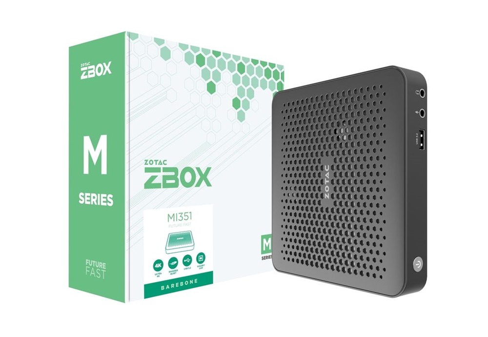 Zotac ZBOX-MI351-E Mini/Intel N100/fekete barebone asztali számítógép