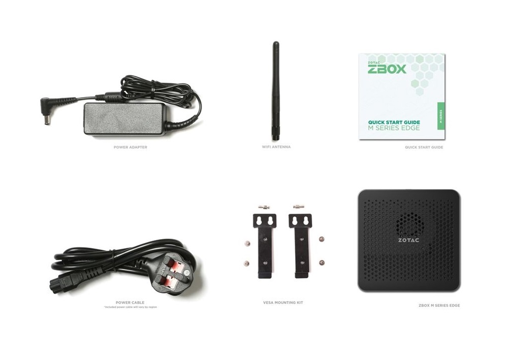Zotac ZBOX-MI351-E Mini/Intel N100/fekete barebone asztali számítógép