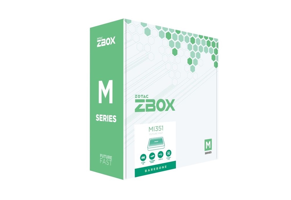 Zotac ZBOX-MI351-E Mini/Intel N100/fekete barebone asztali számítógép