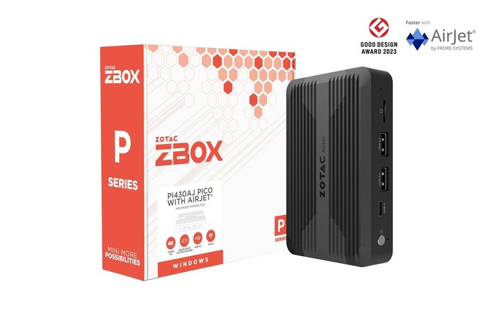 Zotac ZBOX-PI430AJ-BE-W5B Mini/Intel N300/8GB/512GB/Win11/fekete asztali számítógép