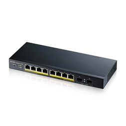 ZyXEL GS1900-10HP v2 8port GbE LAN PoE (70W) 2port GbE SFP smart menedzselhető PoE switch