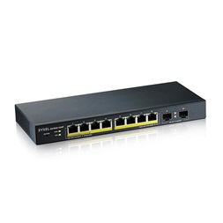 ZyXEL GS1900-10HP v2 8port GbE LAN PoE (70W) 2port GbE SFP smart menedzselhető PoE switch