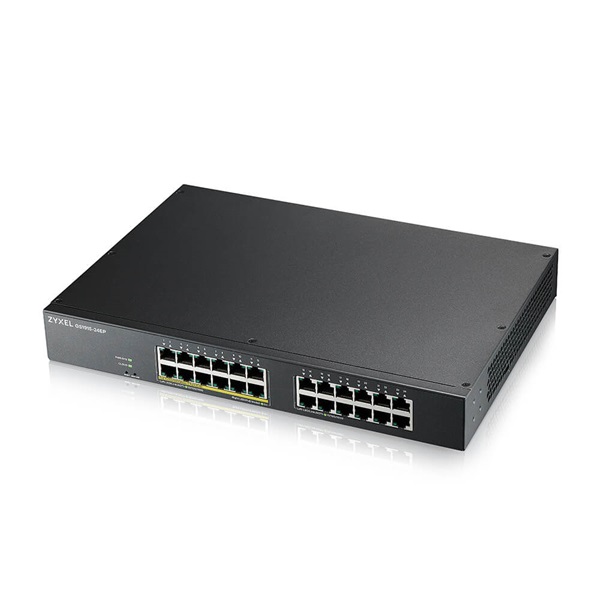 ZyXEL GS1915-24EP 12x GbE LAN + 12x GbE PoE LAN port (130W) Smart menedzselhető PoE switch