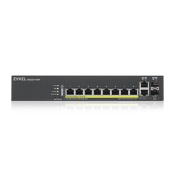 ZyXEL GS2220-10HP 8port GbE PoE LAN 2xGbE RJ45/SFP Combo port (180W) PoE L2 menedzselhető switch