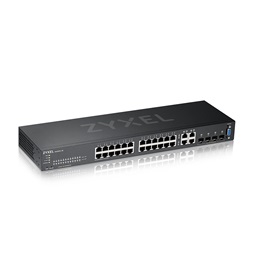 ZyXEL GS2220-28 24port GbE LAN 4xGbE RJ45/SFP Combo port L2 menedzselhető switch
