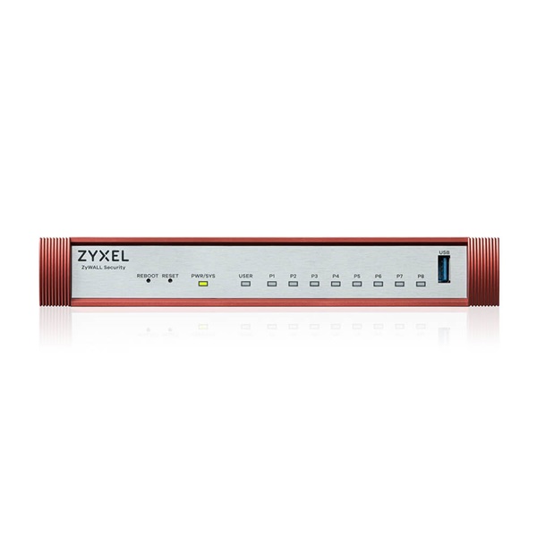 ZyXEL USGFLEX100HP 7xGbE LAN/DMZ 1xGbE PoE+ LAN 1xUSB port Tűzfal + 1 év Entry Defense Pack