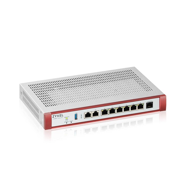 ZyXEL USGFLEX200HP 1x2.5GbE & 1x2.5GbE PoE+ Multi-Gig 6xGbE LAN/DMZ 1xUSB port Tűzfal + 1 év Gold Security Pack