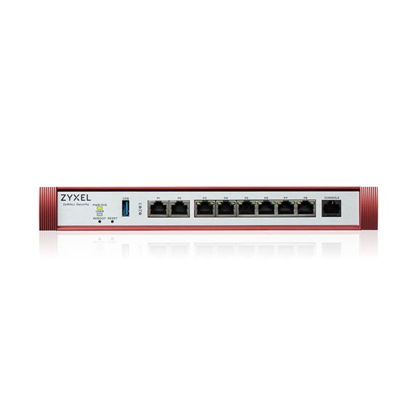 ZyXEL USGFLEX200H 2x2.5GbE Multi-Gig 6xGbE LAN/DMZ 1xUSB port Tűzfal + 1 év Gold Security Pack