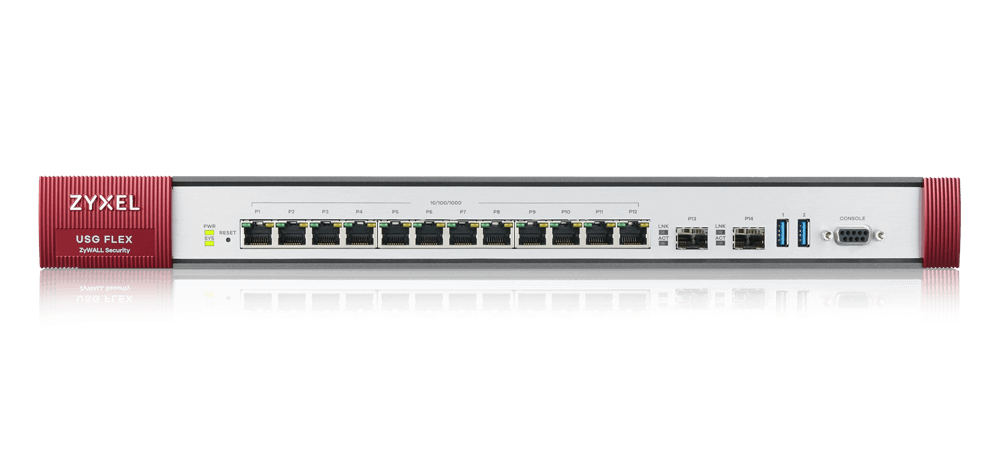 ZyXEL USGFLEX700 12xGbE LAN/DMZ 2xSFP 2xUSB port Tűzfal