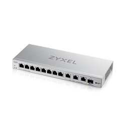 ZyXEL XGS1250-12 v2 8xGbE LAN 3x10GbE Multi-Gig LAN 1x SFP+ port web menedzselhető switch