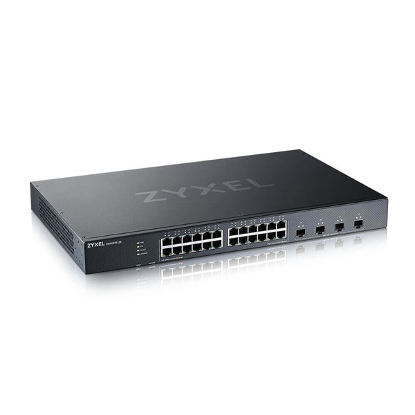 ZyXEL XGS1935-28 24port GbE LAN 4port 10GbE SFP+ Lite-L3 smart menedzselhető switch