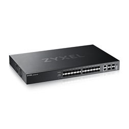 ZyXEL XGS2220-30F 24xGbE SFP 2x10mG RJ45 LAN 4x10GbE SFP+ port L3 menedzselhető switch
