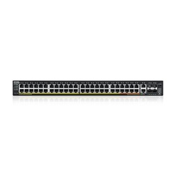 ZyXEL XGS2220-54FP 48xGbE PoE LAN 2x10mG RJ45 PoE LAN (960W) 4x10GbE SFP+ port L3 menedzselhető PoE switch