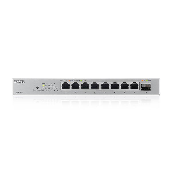ZyXEL XMG-108 8x2.5GbE Multi-Gig LAN 1x10G SFP+ nem menedzselhető switch