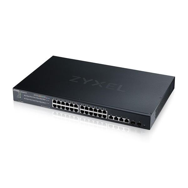 ZyXEL XMG1930-30 24x2.5GbE Multi-Gig LAN 4x10GbE RJ45 2xSFP+ port L2 Smart menedzselhető switch