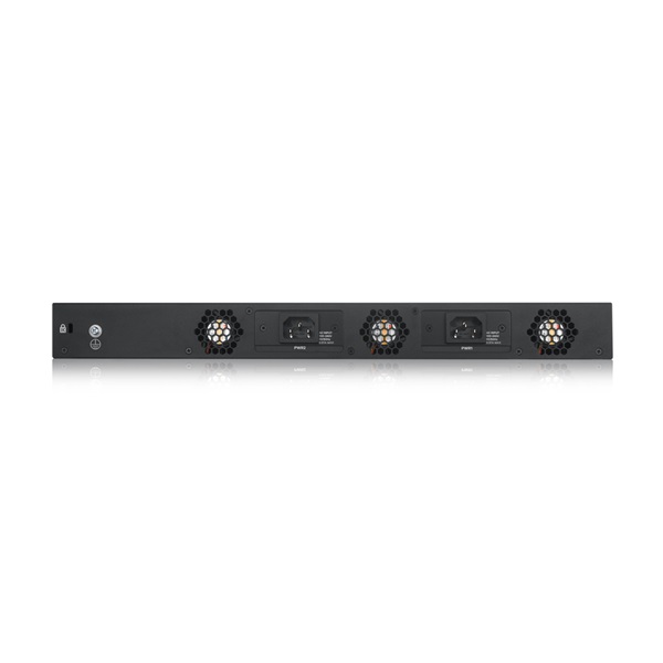 ZyXEL XS3800-28 4x10GbE LAN 8x10GbE Combo RJ45/SFP+ 16xSFP+ port L2+ menedzselhető switch