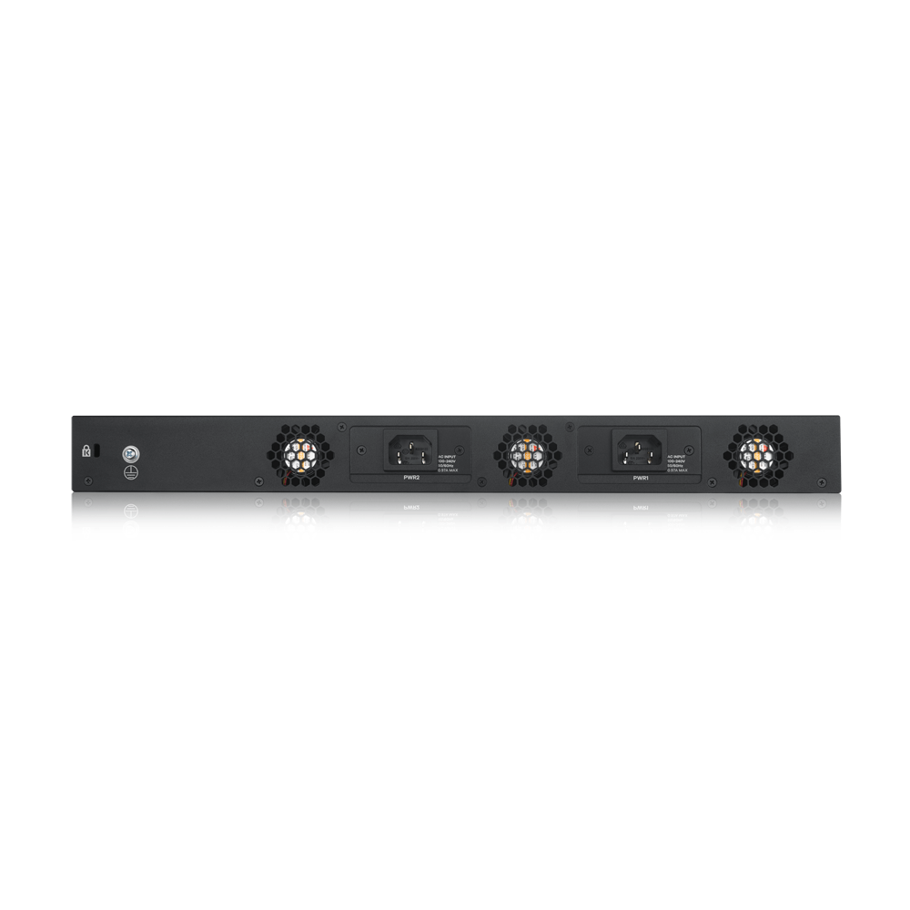 ZyXEL XS3800-28 4x10GbE LAN 8x10GbE Combo RJ45/SFP+ 16xSFP+ port L2+ menedzselhető switch