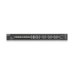ZyXEL XS3800-28 4x10GbE LAN 8x10GbE Combo RJ45/SFP+ 16xSFP+ port L2+ menedzselhető switch
