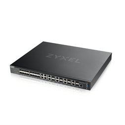 ZyXEL XS3800-28 4x10GbE LAN 8x10GbE Combo RJ45/SFP+ 16xSFP+ port L2+ menedzselhető switch