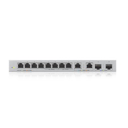 Zyxel XGS1010-12 v2 8xGbE LAN 2x2.5GbE Multi-Gig LAN 2xSFP+ port nem menedzselhető switch