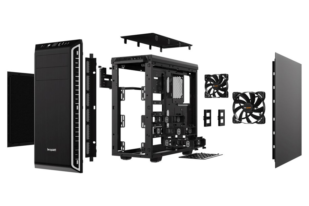 Be Quiet! Pure Base 600 fekete/ezüst (táp nélküli) ATX ház