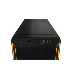 Be Quiet! Pure Base 600 fekete/narancssárga (táp nélküli) ablakos ATX ház