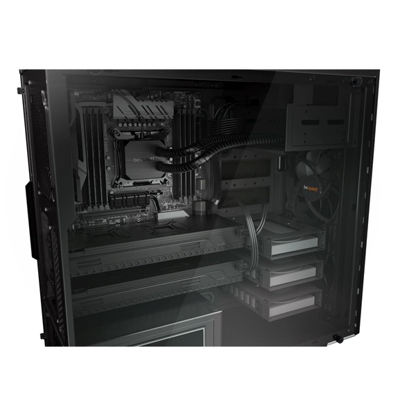 Be Quiet! Pure Base 600 fekete (táp nélküli) ablakos ATX ház