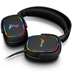 gWings GW-9100HS fekete gamer headset