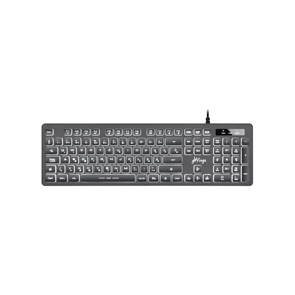 gWings GW470kb USB magyar billentyűzet fekete
