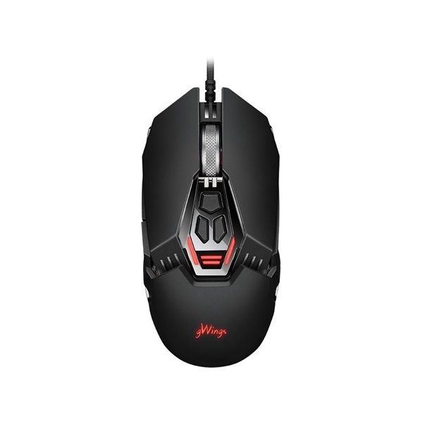 gWings GW9X7M optikai USB gaming egér fekete