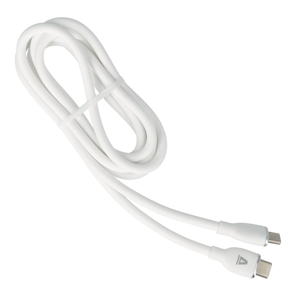 AVAX CB623 CREAMY+ Type C-Type C 60W, 1,5m fehér-ezüst gyorstöltő kábel