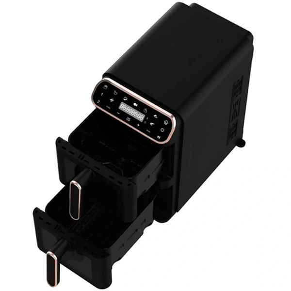 Berlinger Haus BH/9802 fekete- rózsaarany 2x5,5 L forrólevegős sütő