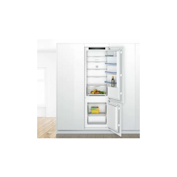Bosch KIV87VFE0, alulfagyasztós, beépíthető, Hűtő:200L, Fagyasztó:70L, Low frost hűtőszekrény
